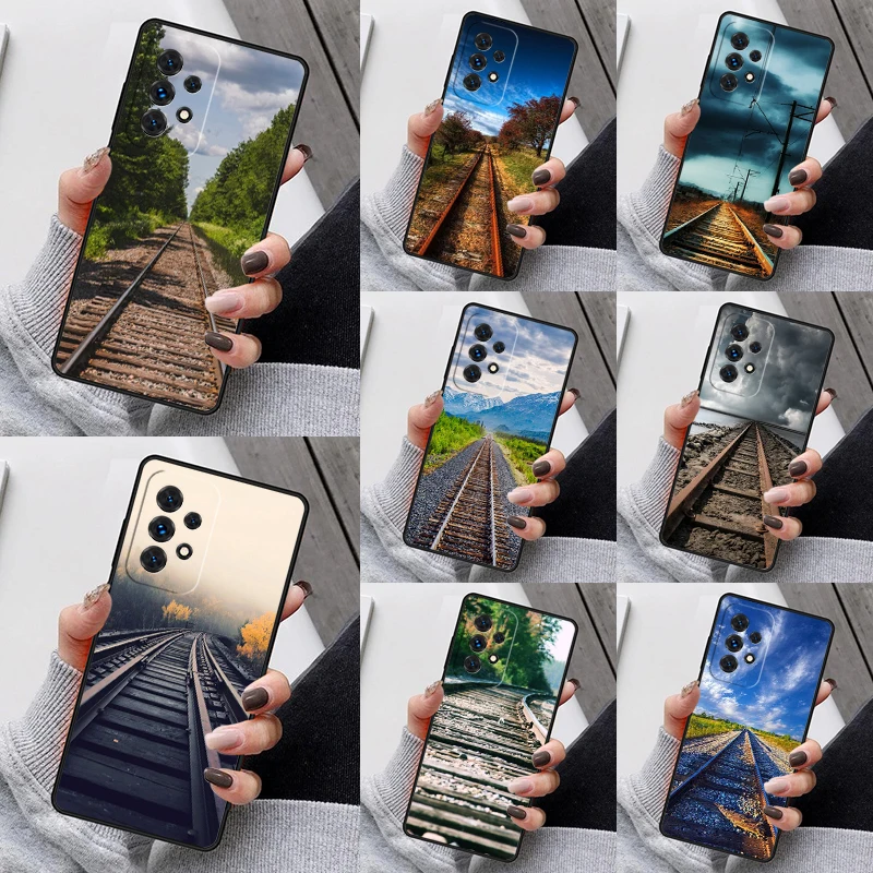 

Чехол для телефона Scenic Railroad Train Rail для Samsung Galaxy S25 S23 S30 S8 S21 S20 FE S24 S22 Note 10 20 Plus lite Ultra