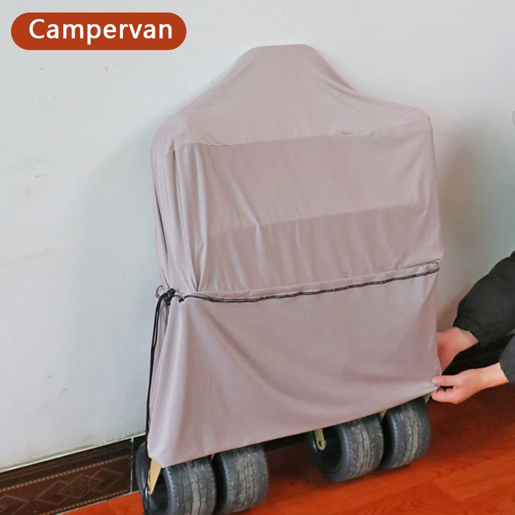 Stroller Cover Elastic Fit Soft Fabric with Drawstring for Dust Protection Compatible with Umbrella and Travel Strollers