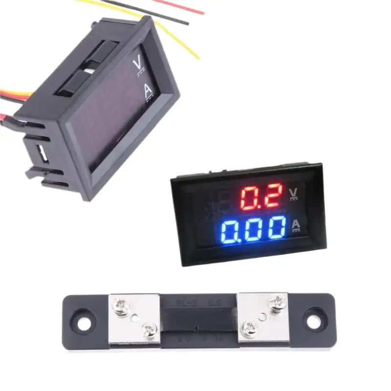 

Цифровой вольтметр-амперметр с двойным LED-дисплеем, точный измеритель напряжения и тока для лабораторных экспериментов