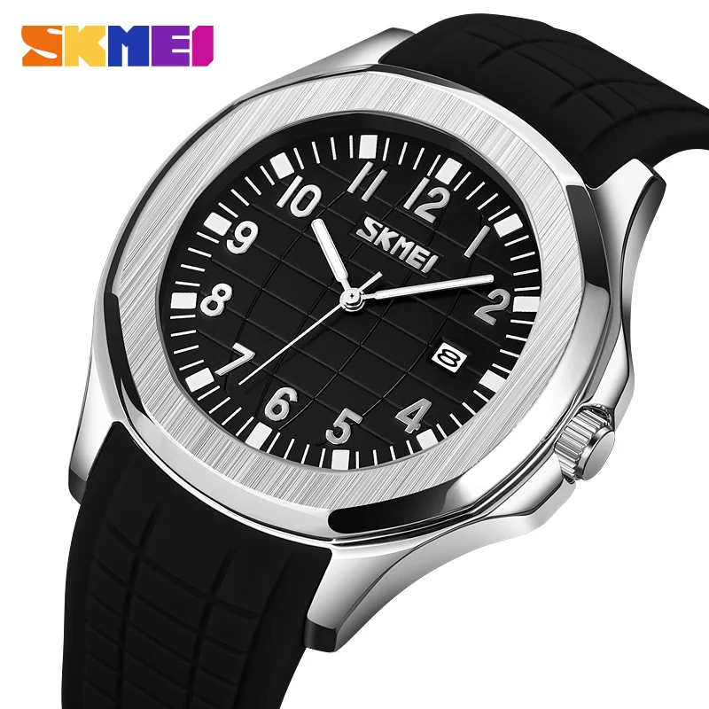 SKMEI Top Brand Luxury Leather Strap Quartz Wristwatches Mens Casual Waterproof Date Sports Watches Clock Male Montre homme