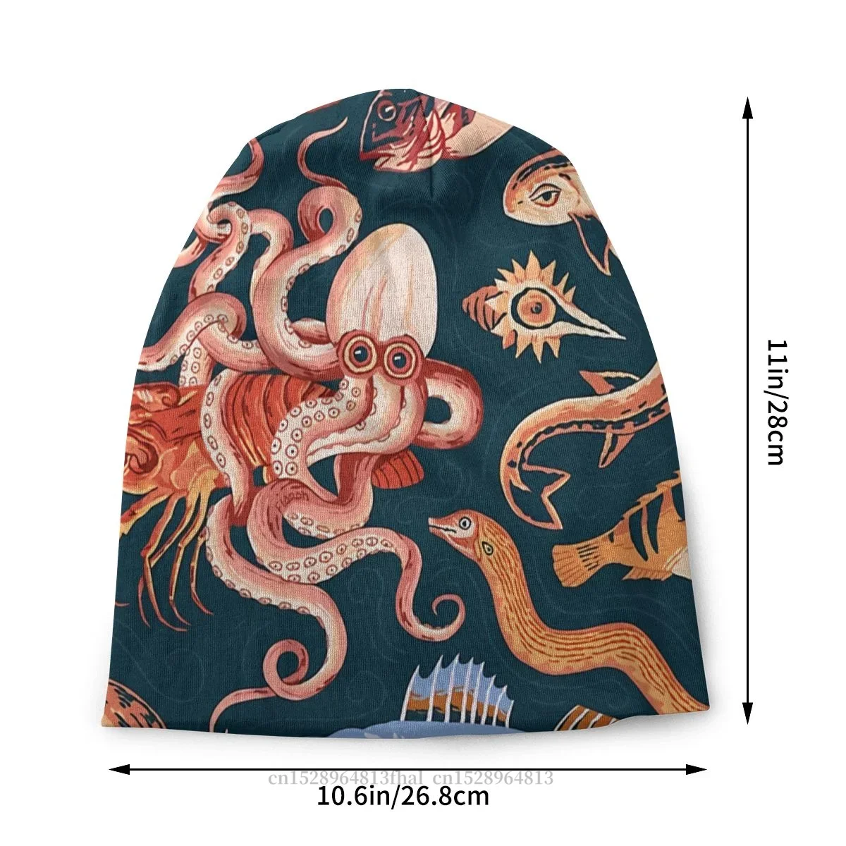 Hat Pompeii Marine Mosaic Outdoor Caps For Men Women Skullies Beanies Ski Caps Soft Bonnet Hats