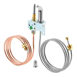 36-Inch Leads Safety Millivolt Pilot Burner Assembly Replacement for Rebertshaw Use with Propane and Natural Gas Appliance