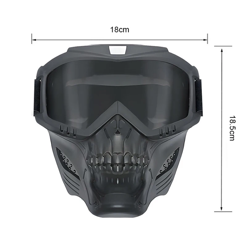 Windproof Motorcycle Goggles Mask Explosion Proof Dirt Bike Motocross CS War Game Paintball Hunting Tactical Mask