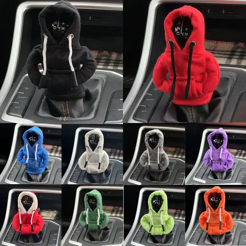 

Car Gear Shift Hoodie Cover Shift Cover Gear Handle Decoration Fits Manual Automatic Universal Car Shift Lever Interior Decor