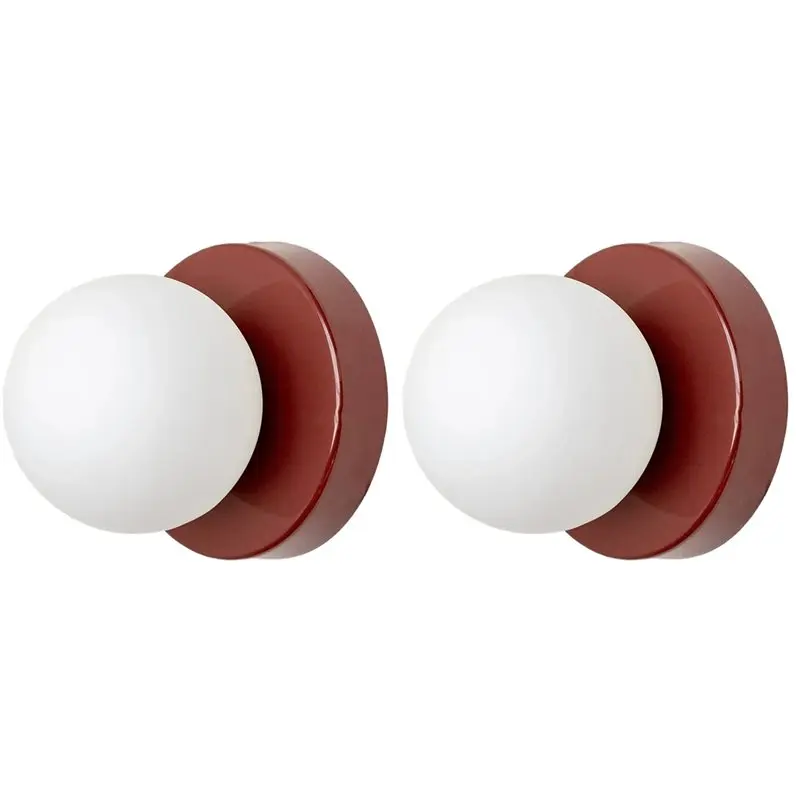 

【РАЖДЕСТВА】2X светодиодный настенный светильник из стекла, минималистичный настенный светильник для спальни, кабинета, прихожей, лестницы, коридора, входной зоны, осветительные приборы D