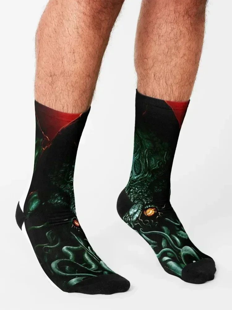 CTHULHU-Face Socks gift summer hip hop new in's Socks Girl Men's