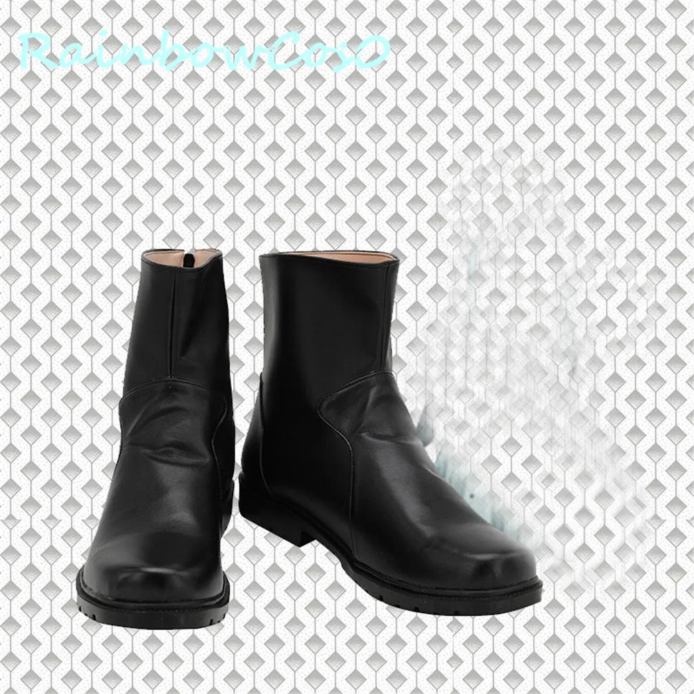 Final Fantasy VII FF7 Rufus Shinra Scarpe Cosplay Stivali Halloween RainbowCos0 W986