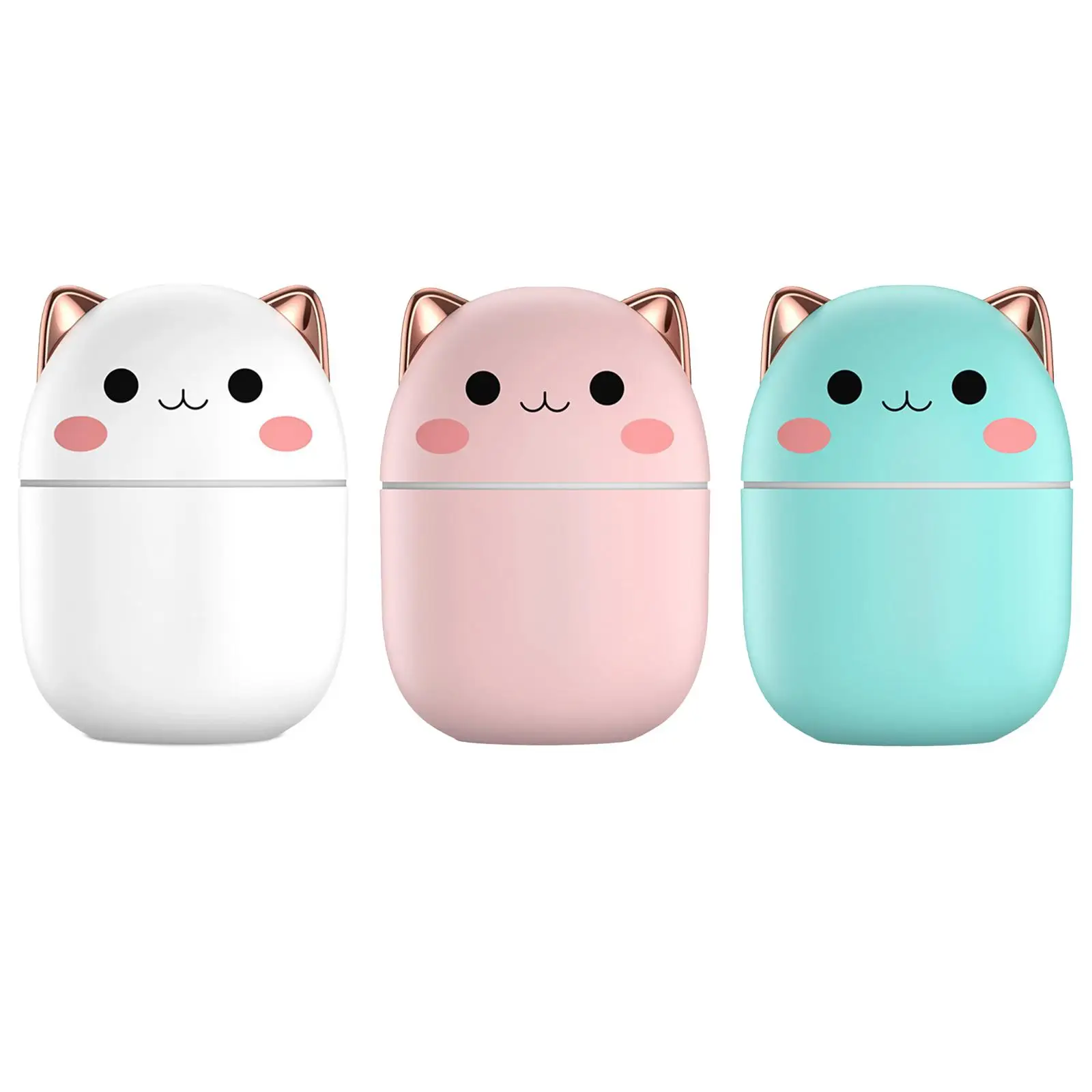 Cartoon Small Air Humidifier Purifier 250ml Water Tank Diffuser