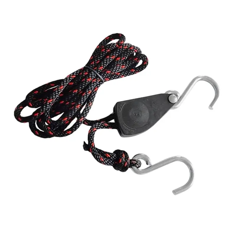 A67P-2PCS Tie Down Straps, Adjustable Canoe Bow And Stern Ratchet Rope, Heavy Duty Kayak Accessories