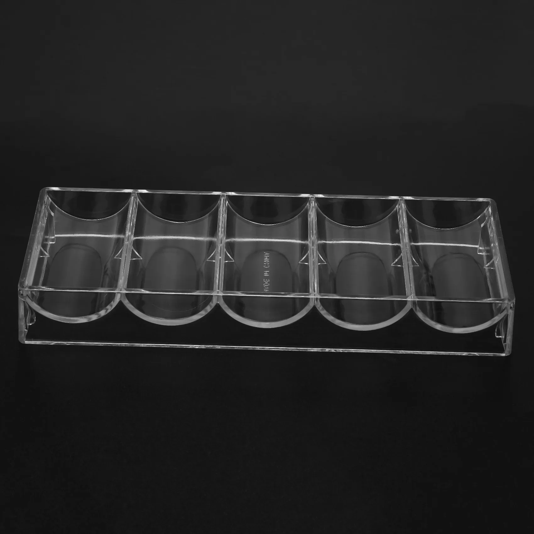 abwr-20-個プロフェッショナルアクリルポーカーチップ-200-チップトレイ-カバーなし