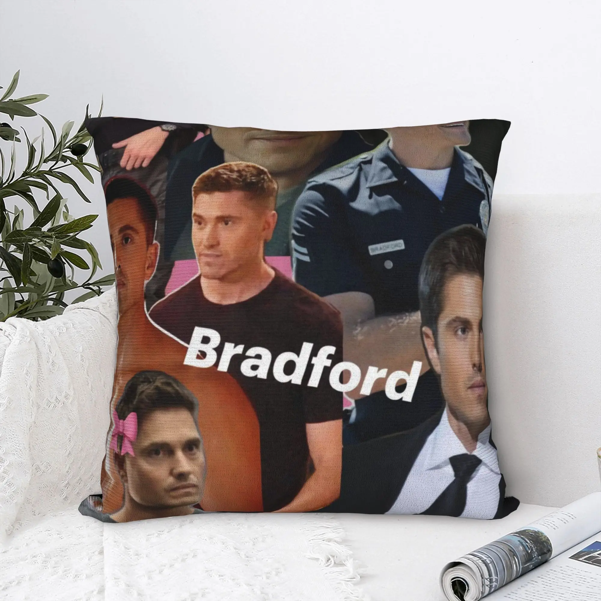 Tim Bradford Collage Pillow Cover  Comfy Cushion Cover Kawaii Pillow Case For Couch Sofa Bedroom