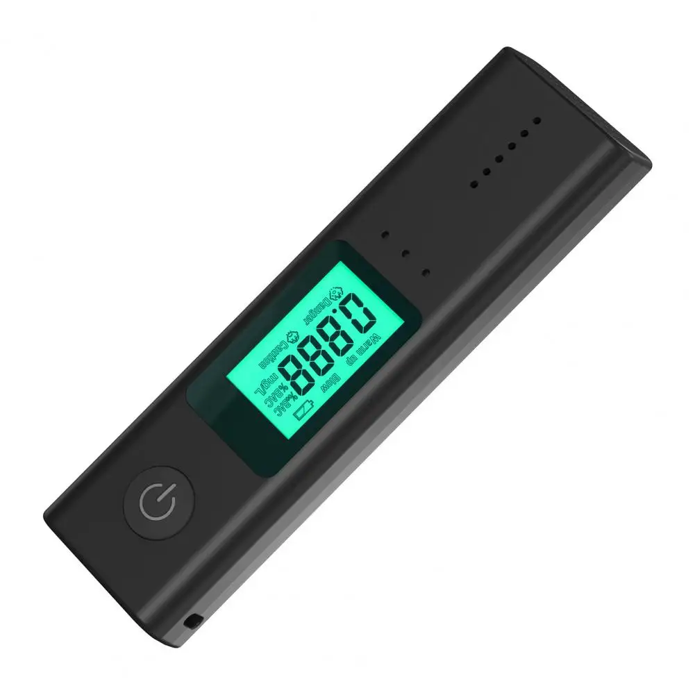 Breath Detector  High-quality Shock-proof Reusable  Digital Blowing Alcohol Breath Tester for Home