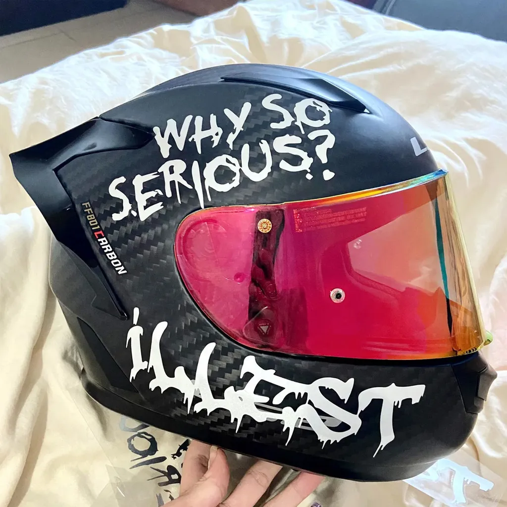 illest Graffiti Helmet Stickers Motorcycle Stickers Accessories Motorcycle Helmet Waterproof Sunscreen Decorative Stickers