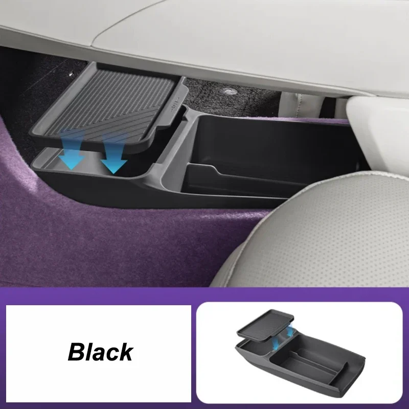 For AVATR 12 2023 2024 2025 Center Console Lower Double-Layer Silicone Storage Box Water Coaste Interior Accessories