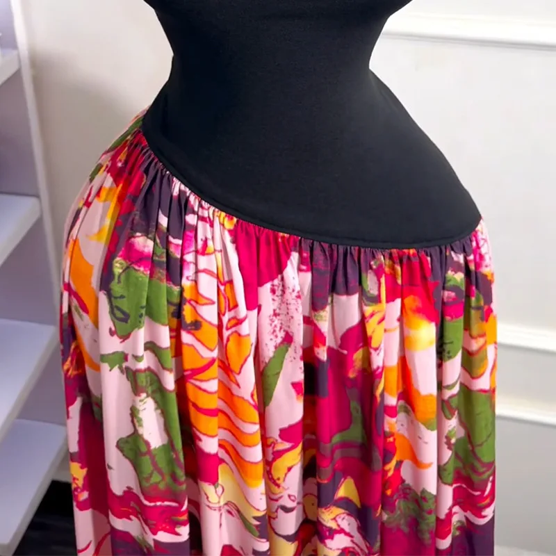 فساتين ماكسي صيفية بدون أكمام للنساء، فستان طويل برقبة دائرية وحفلات التخرج