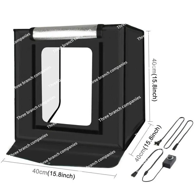 

PU5040 Portable 24W 5500K 16 LED Light Photo Studio Folding Lighting Shooting Tent Box Kit with 6 Color Background