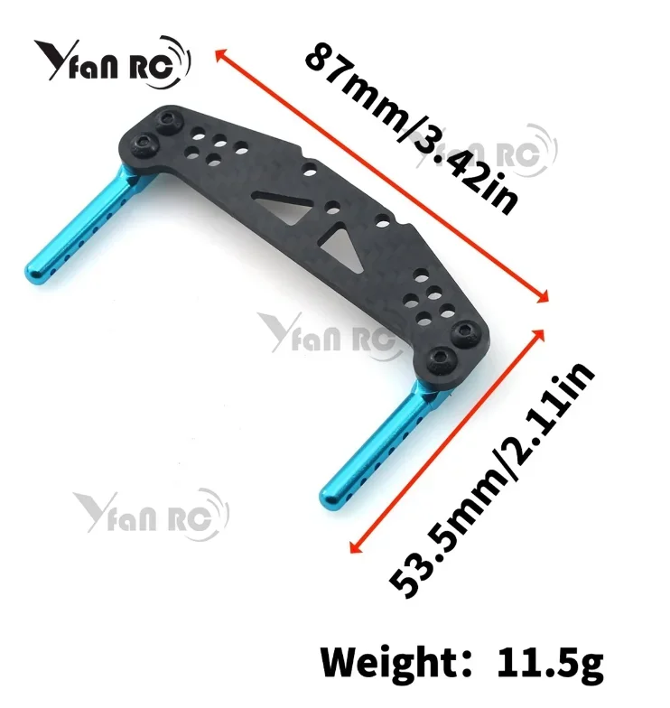 Carbon Fiber Front Rear Shock Tower for Tamiya TT01 1/10 RC Car Upgrade Parts Accessories