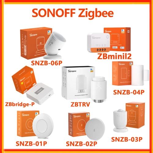 SONOFF Zigbee SNZB-06P SNZB-01P SNZB-02P SNZB-03P SNZB-04P Zigbee 3,0 Sensor ZBTRV ZB BRidge PRO ZBmini L2 módulo de hogar inteligente