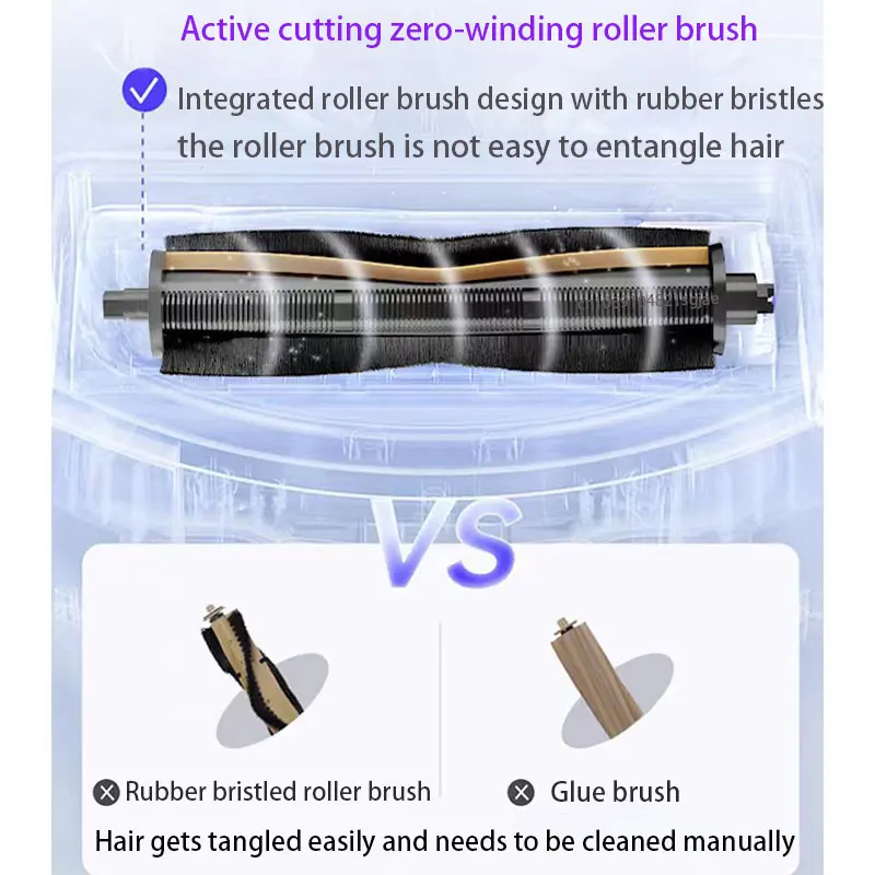 Original Cutting Hair Anti-Tangle Roller Brush Dreame X40 Pro X40 Pro Ultra L10s Pro Ultra Heat L30 Ultra L20 Ultra L10s Ultra