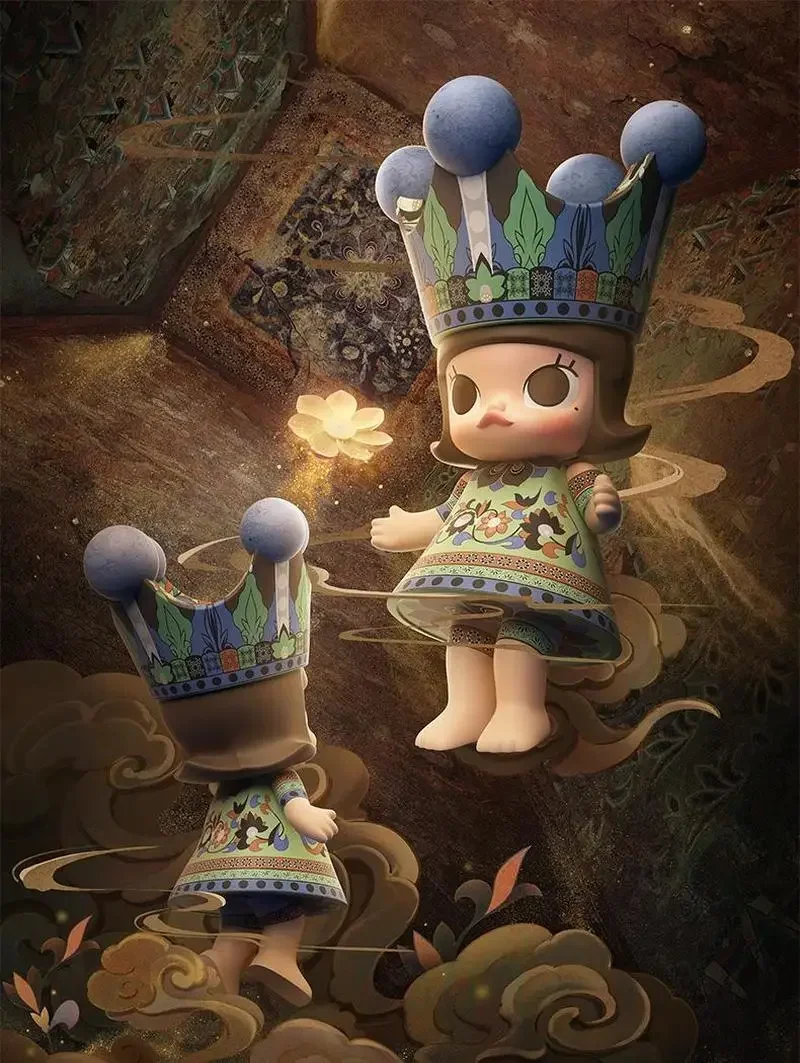 New Mart Mega Royal Molly 400%  1000% Saone Chang. Dun Huang Limited Edition Figurine Toys Gifts