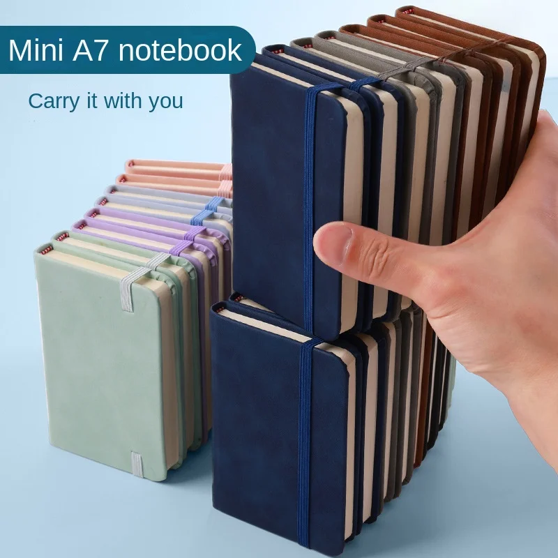 Mini Book A7 Small Notebook Portable Portable Notepad Small Pocket Skin Feeling Leather Waterproof Notes school supplies