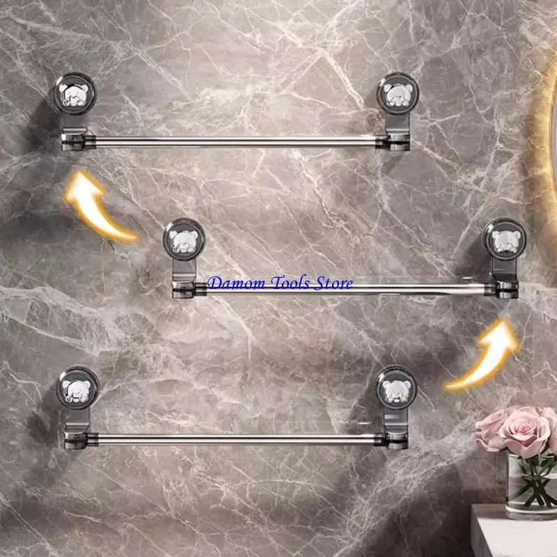 

57BE Компактные телескопические органайзеры для ванной комнаты с прочными присосками для полотенец