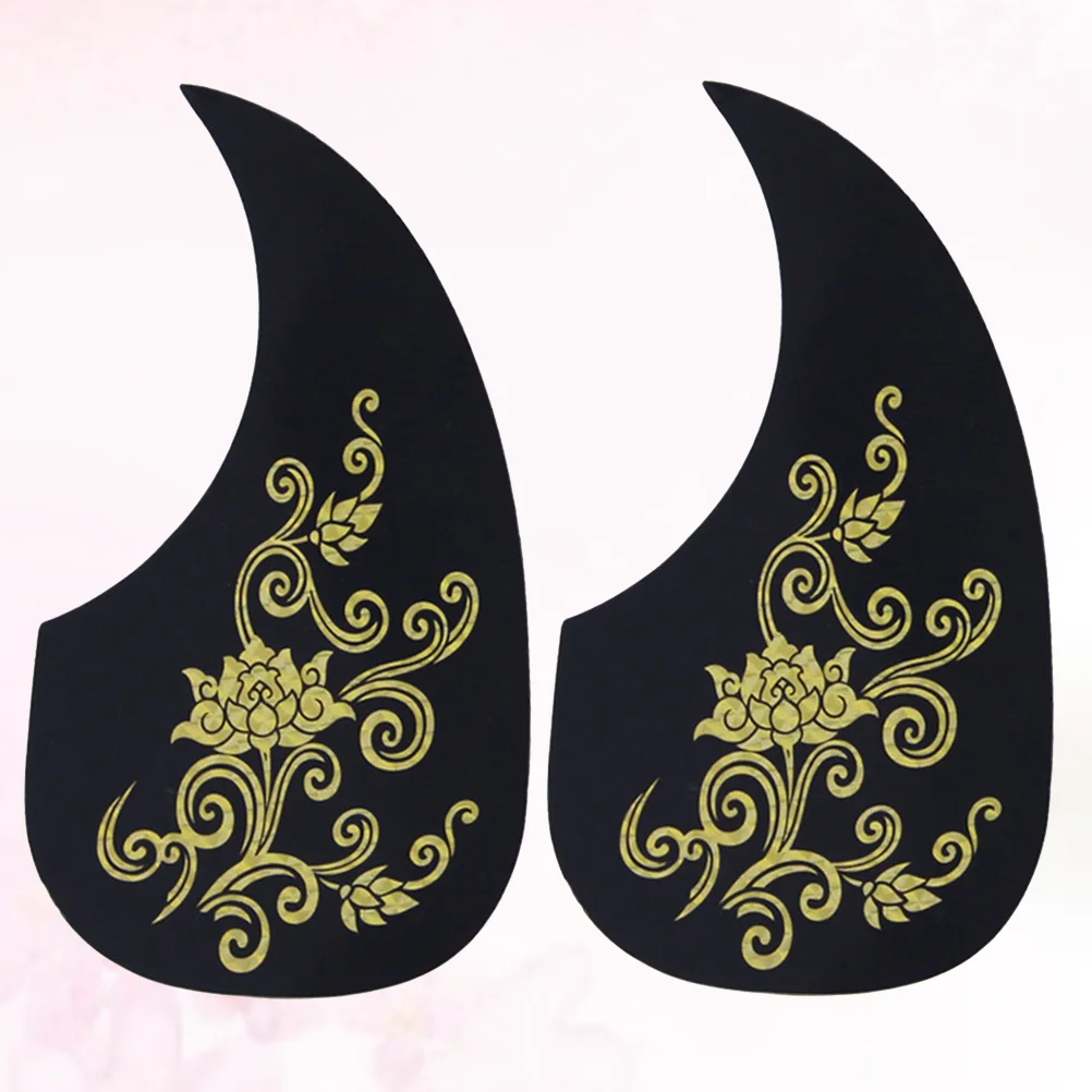 2 Pcs Comma Shape Pick Guard for 40/41 Inch Acoustic Guitar PVC Stickers Pickguard Child