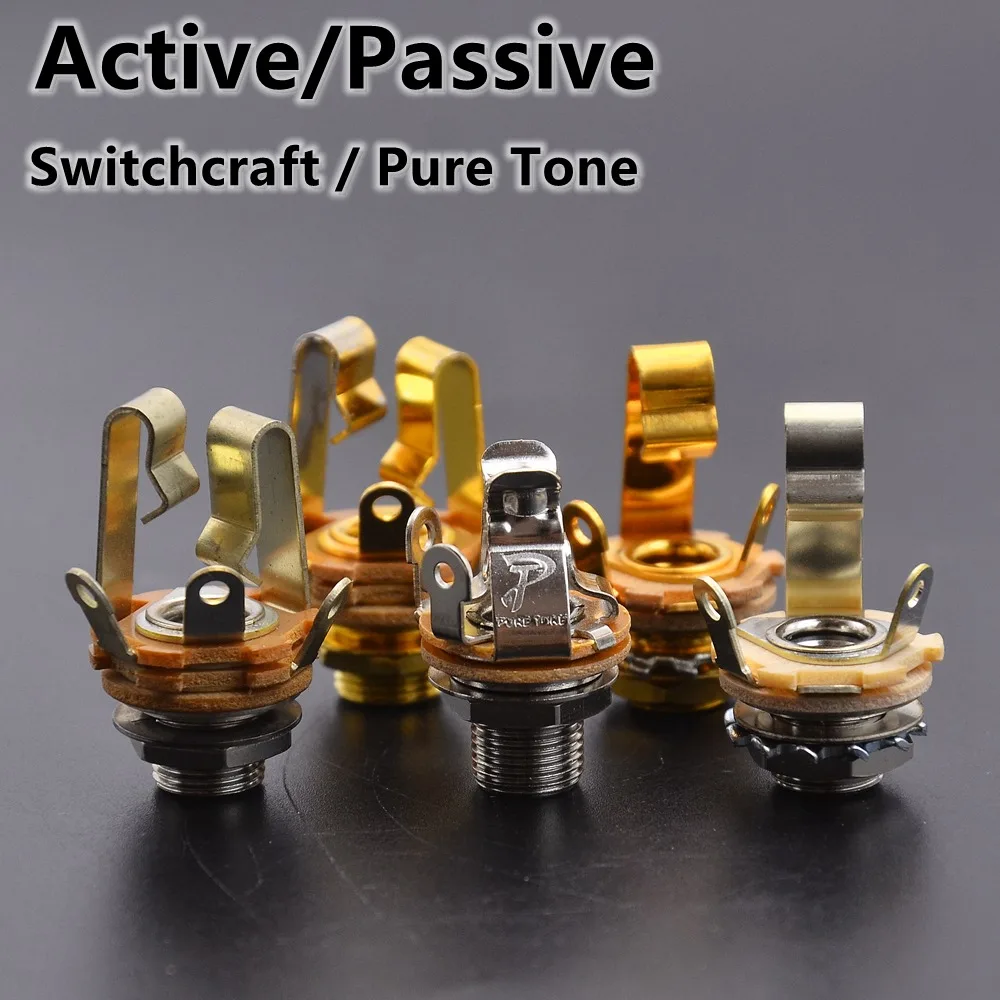 1/4 6,35mm aktives/passives Switch craft, reiner Ton (hergestellt in den USA), kurze offene Ausgangs buchse