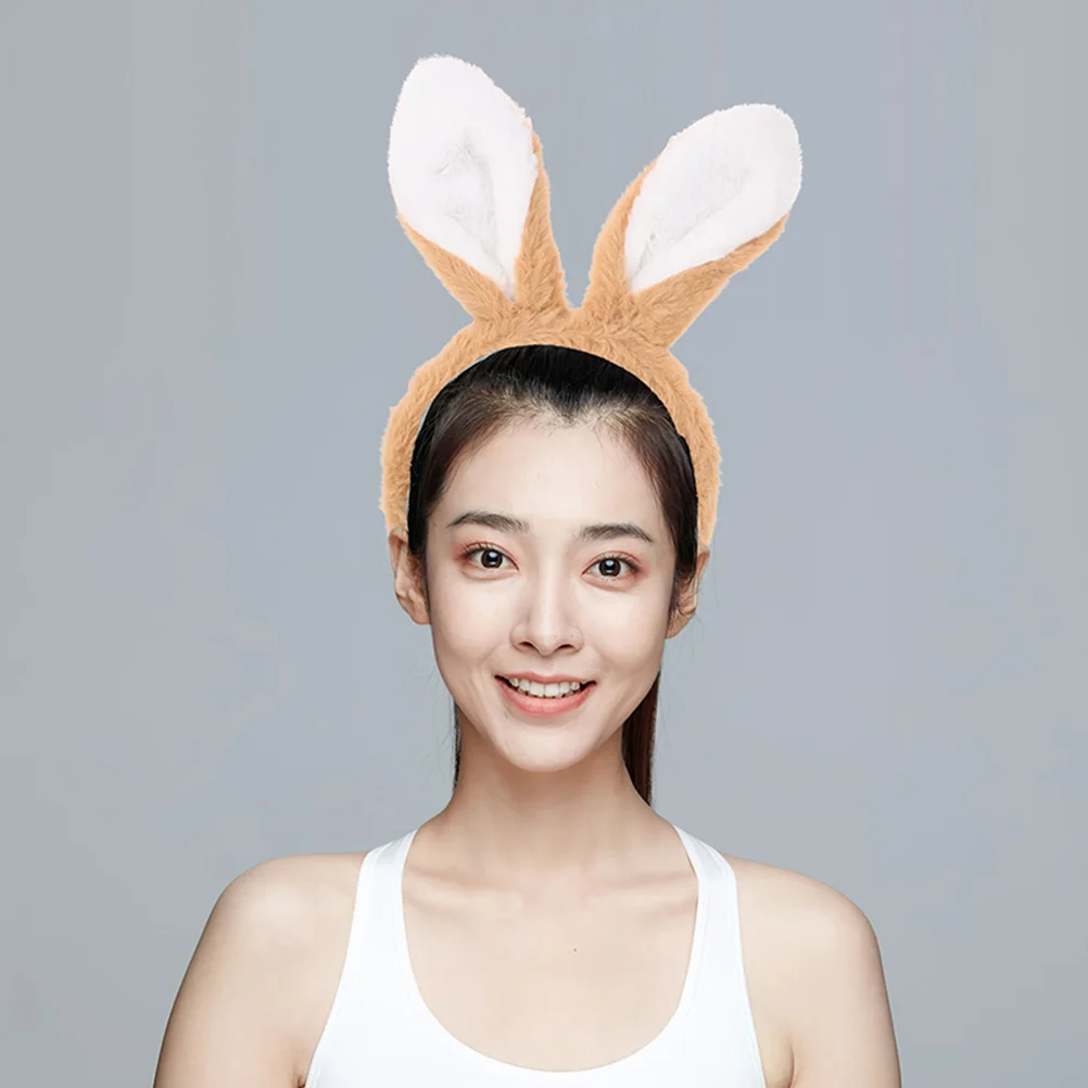 

2Pcs Bunny Headbands Rabbit Ear Hairband Easter Party Headdress Hair Accessories for Women Cartoon Headband