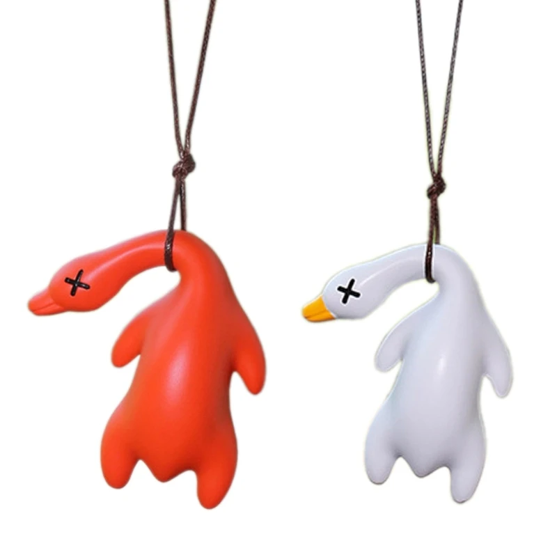 Anime Figure Swing Duck Model Decor Little Duck RearviewMirror Hanging Pendant