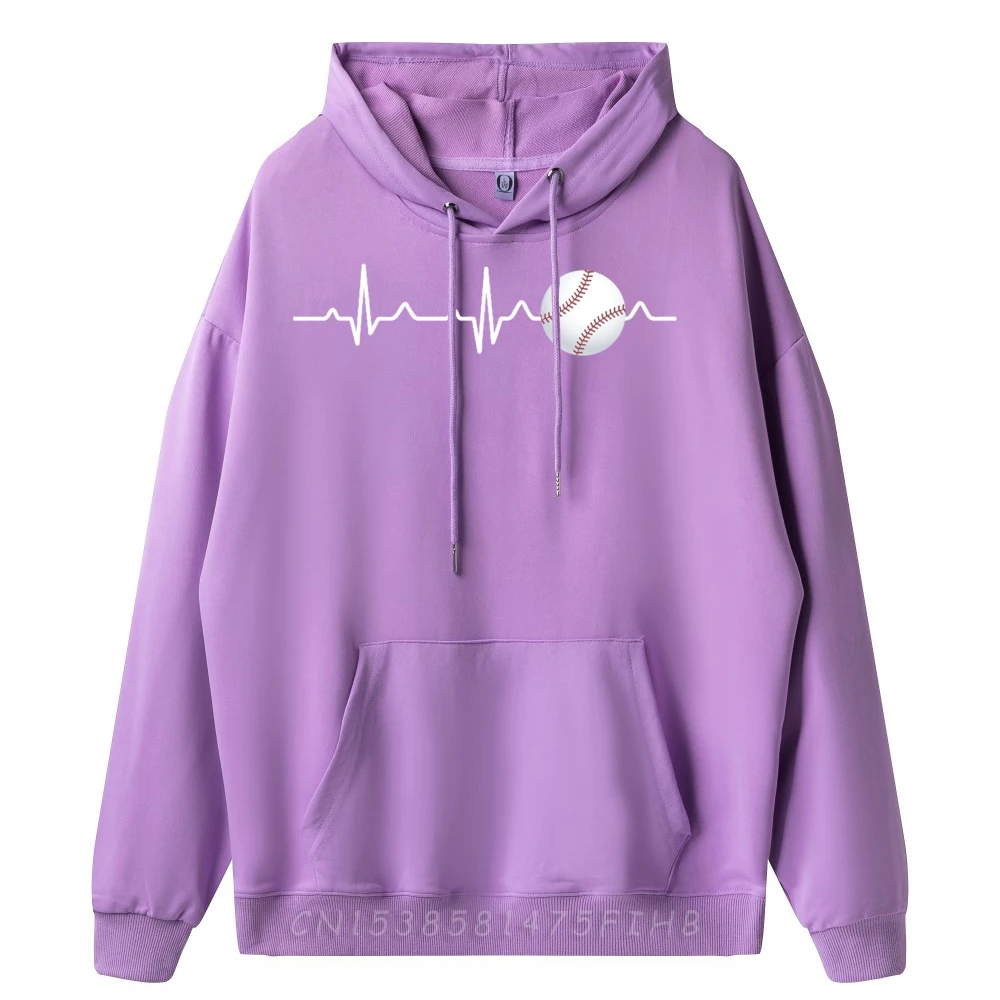 Baseball Player Coach or Team Baseball Heartbeat Graphic Sweatshirts Men Oversized Men Shirts Memorial Day