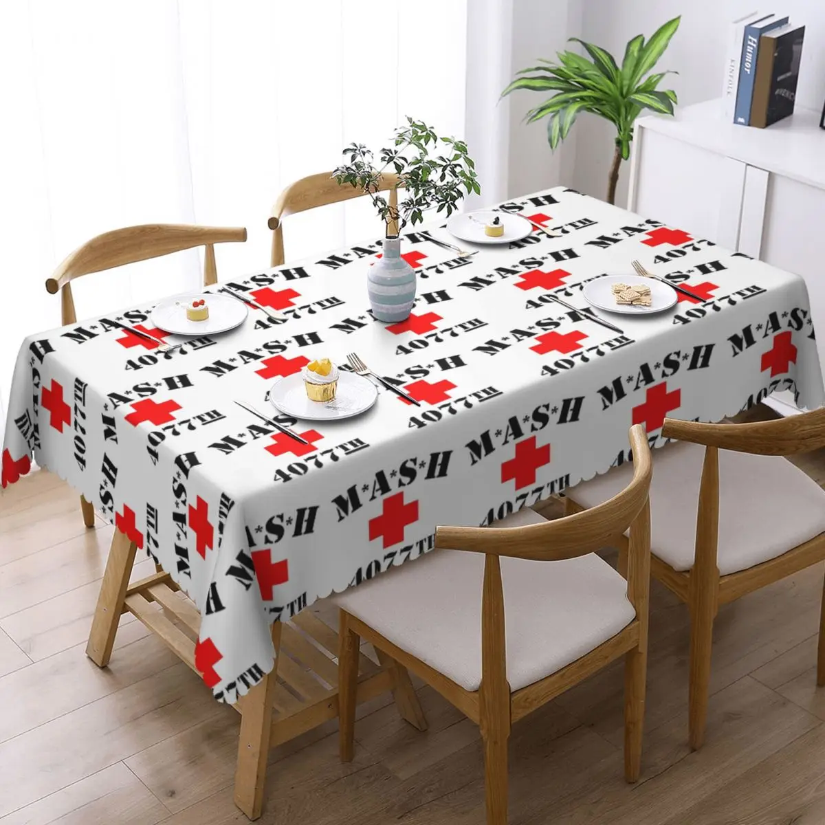 Mash 4077 Tablecloth Restaurant Kitchen Rectangular Tablecloth Festival Party Decorations Tablecloth Outdoor Dining Table Cover