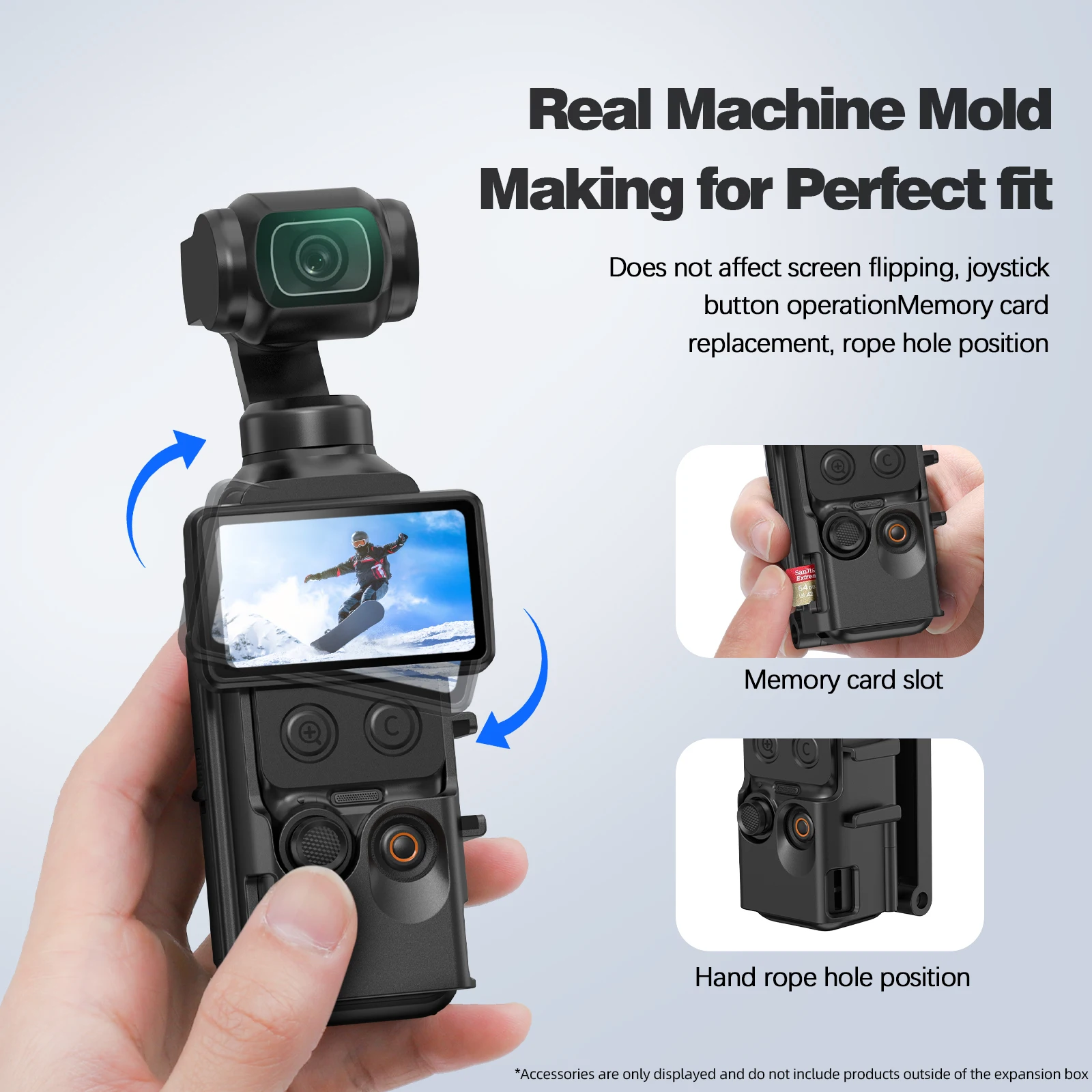Magnetische Halterung Kompatibel mit DJI Osmo Pocket 4 Zubehör Klemm-Magnethalter für Desktop/Vertikal Verstellbar – Detail 5