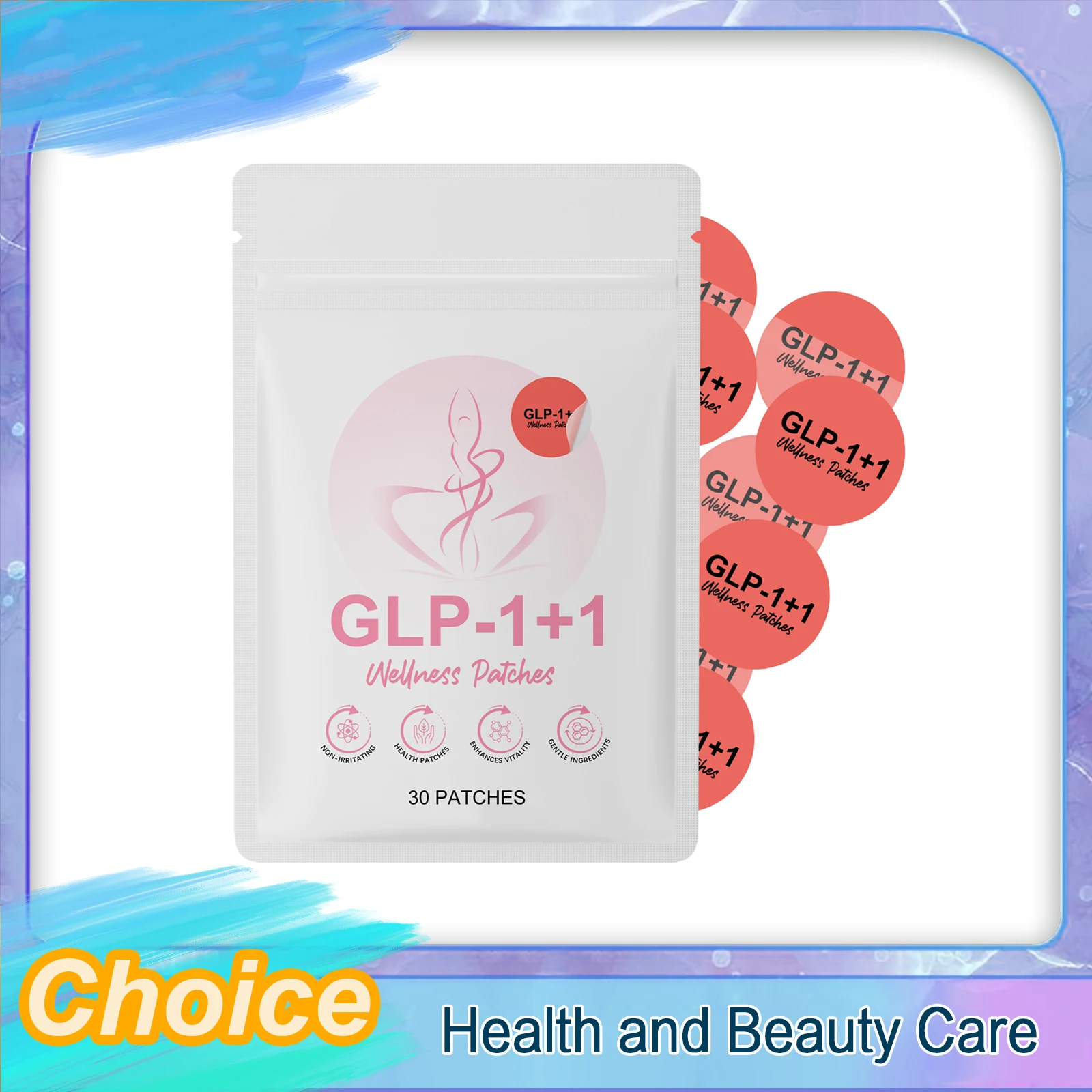 30pcs Weight Loss Patch Slimming Fat Burner Enhanced Energy Metabolism Support Improve Stomach Body Wellness Care Refreshing New