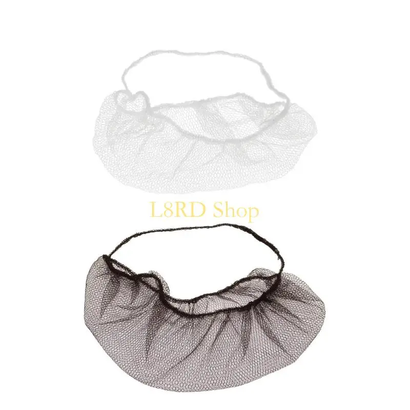 

L8RD 100pcs Disposable Beard Net Cover Protector for Food Service and Kitchen Sanitary Supplies Lightweight Breathable