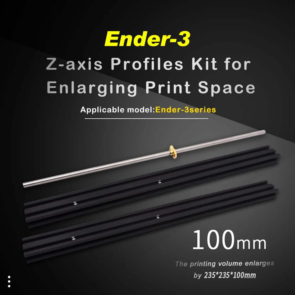 2040 Aluminum Profiles Lead Screw T-nut Ender-3 Z-axis Extension Profiles Kit for Ender-3/Ender 3 Pro/Ender 3 V2 3D Printer