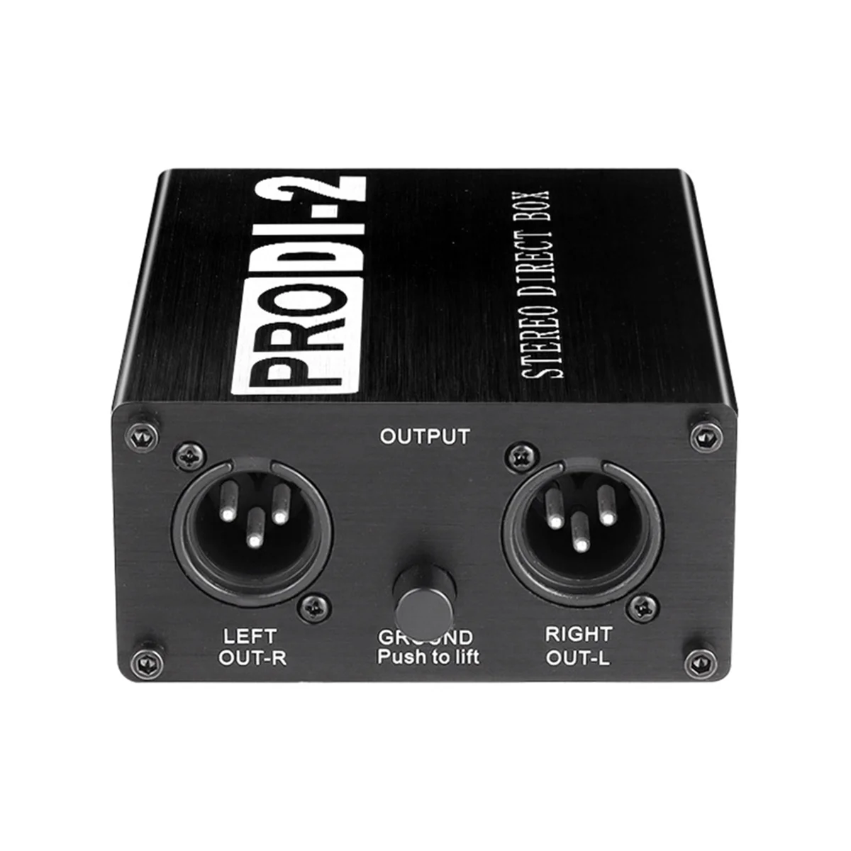 ProDI-2 Passive Stereo Direct Box Audio DI Box Direct Injection Box Low Noise Guitar Bass DI 2 Channel Audio Converter