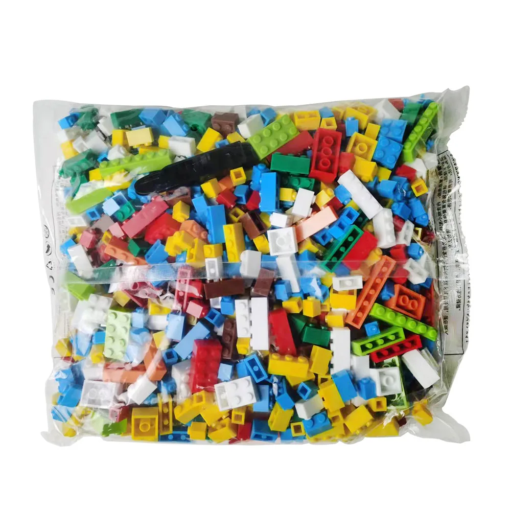 1000pcs DIY MOC Color Random Assembly Building Blocks Bulk Basic Parts Classic Model Bricks Creative Sets Kid Educational Toys