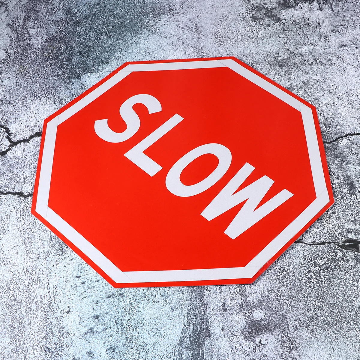 1 قطعة 30X30 سنتيمتر إشارة المرور البطيئة قسط الألومنيوم دائم في الهواء الطلق داخلي الجدار الديكور لشريط مقهى فندق نادي السلامة الطريق