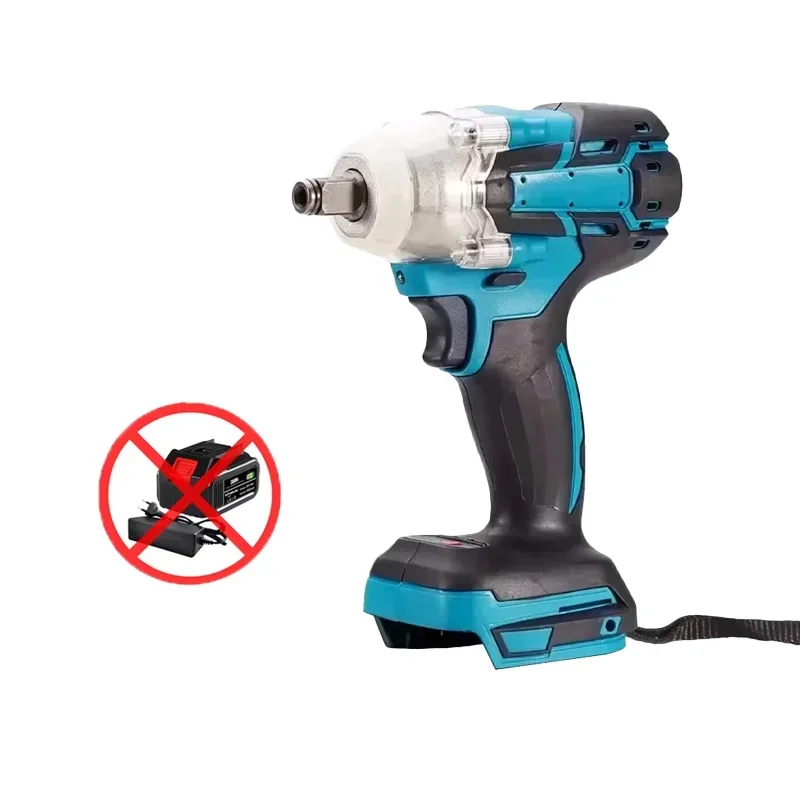 Draadloze borstelloze slagmoersleutel 520Nm hoog koppel 18V elektrische krachtsleutel draagbaar handgereedschap voor het vervangen van banden en meubels