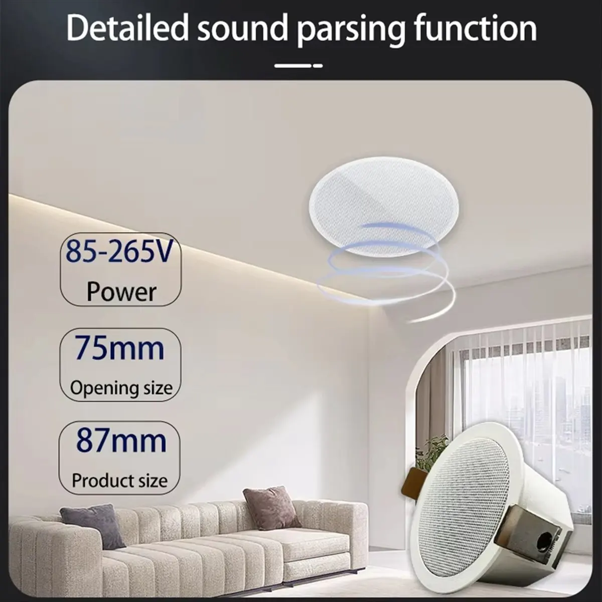 High Quality Bluetooth Ceiling Speaker Professional Surround Sound Bluetooth LoudSpeakers Smart Home Speakers System