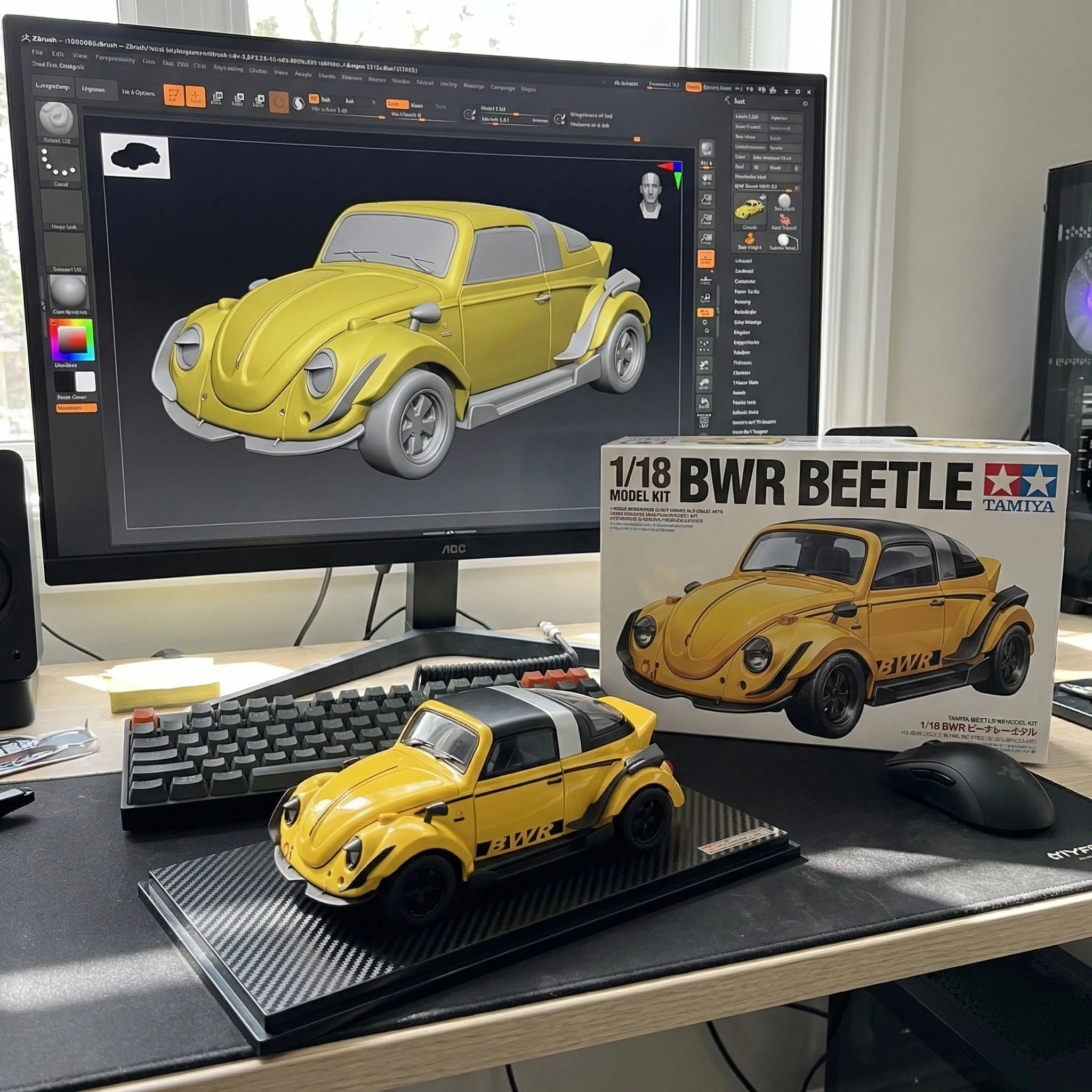 

Машинка-модель Volkswagen Beetle Convertible 1:32, литая металлическая, со звуком и светом, игрушечный автомобиль