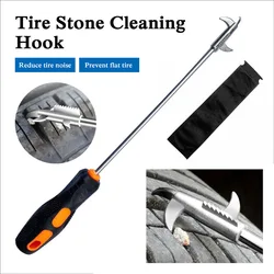 2023 Car Tire Cleaning Hook Multifunctional Stone Cleaning Tool Tire Tread Stone Remover Car Repair Tool For Car Motorcycle Bike