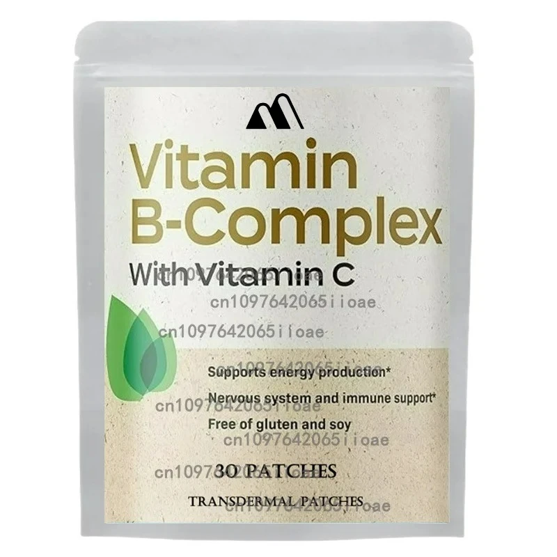 30 Patches Vitamin B Complex with Vitamin C Transdermal Patches Nervous System & Immune Support