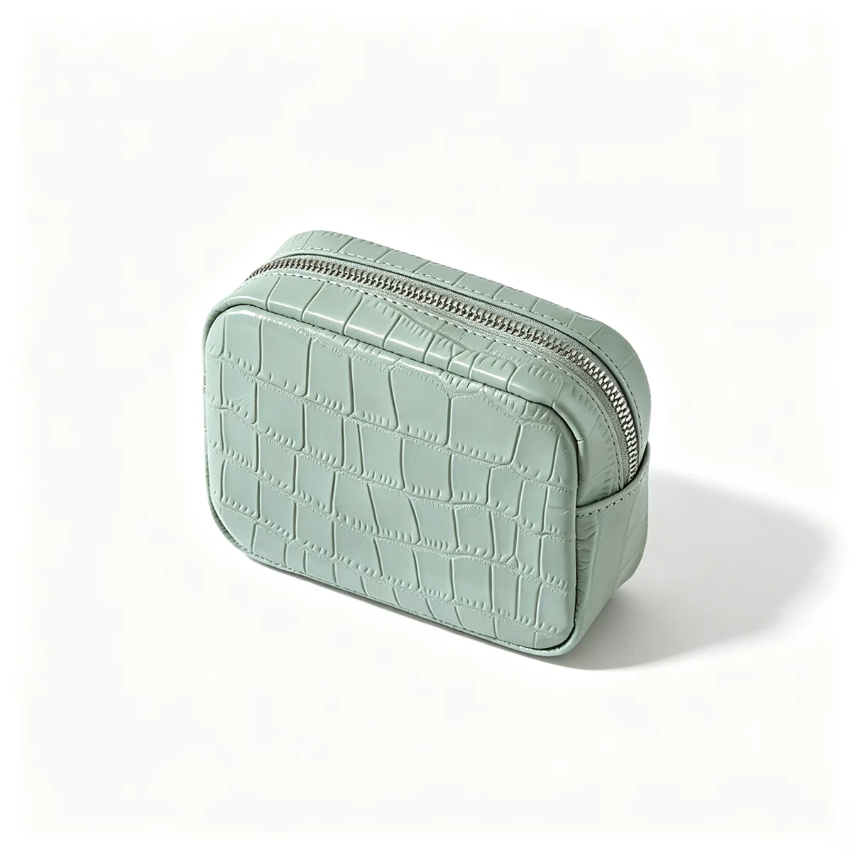 Echtes Leder mit Krokodilprägung Damen-Münzbörse Lippenstifthalter Kopfhörer-Schlüssel-Organizer Clutch Ausweiskartenetui Kosmetiktasche – Detail 20