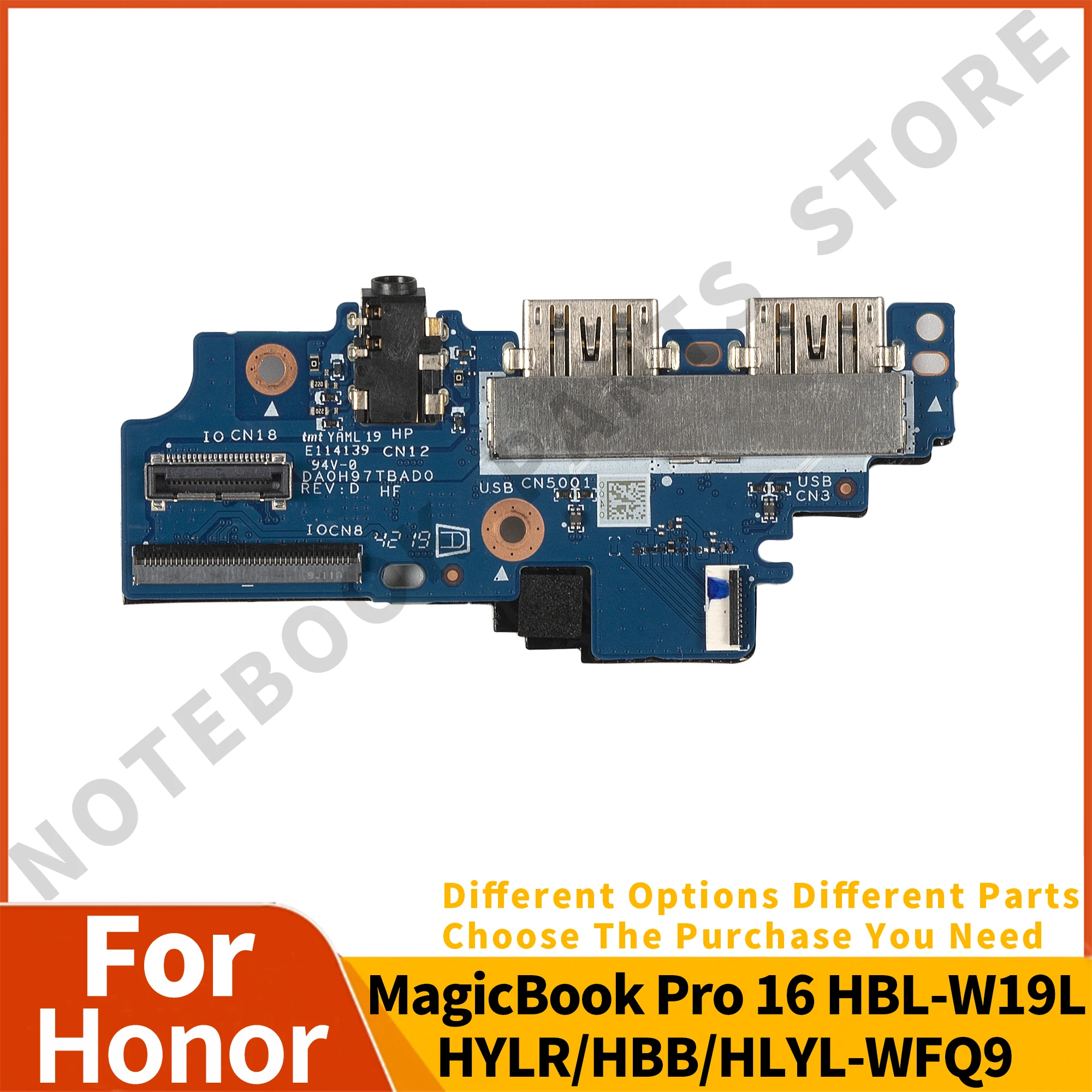 NEW For Honor MagicBook Pro 16 HBL-W19L HYLR HBB HLYL-WFQ9 USB board DA0H97TBAD0 laptop parts repair