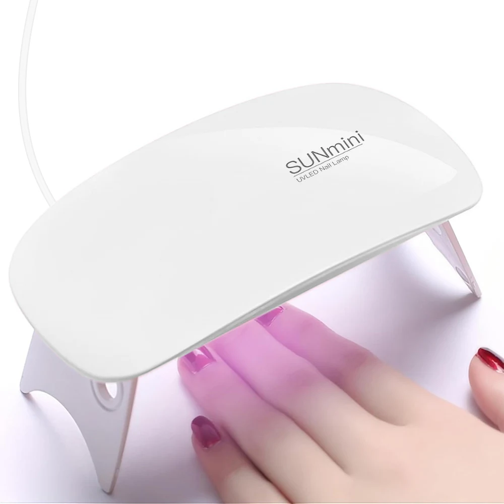 

Foldable UV LED Nail Lamp Desktop, Mini UV Nail Dryer Portable Nail Curing Light for Gel Nails, Professional Manicure Art Tool