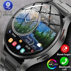 2024 New GPS Track For Samsung Galaxy Watch 6 Smart Watch Men Amoled Always Display Body Temperature Clock BT Talk Smart Watch