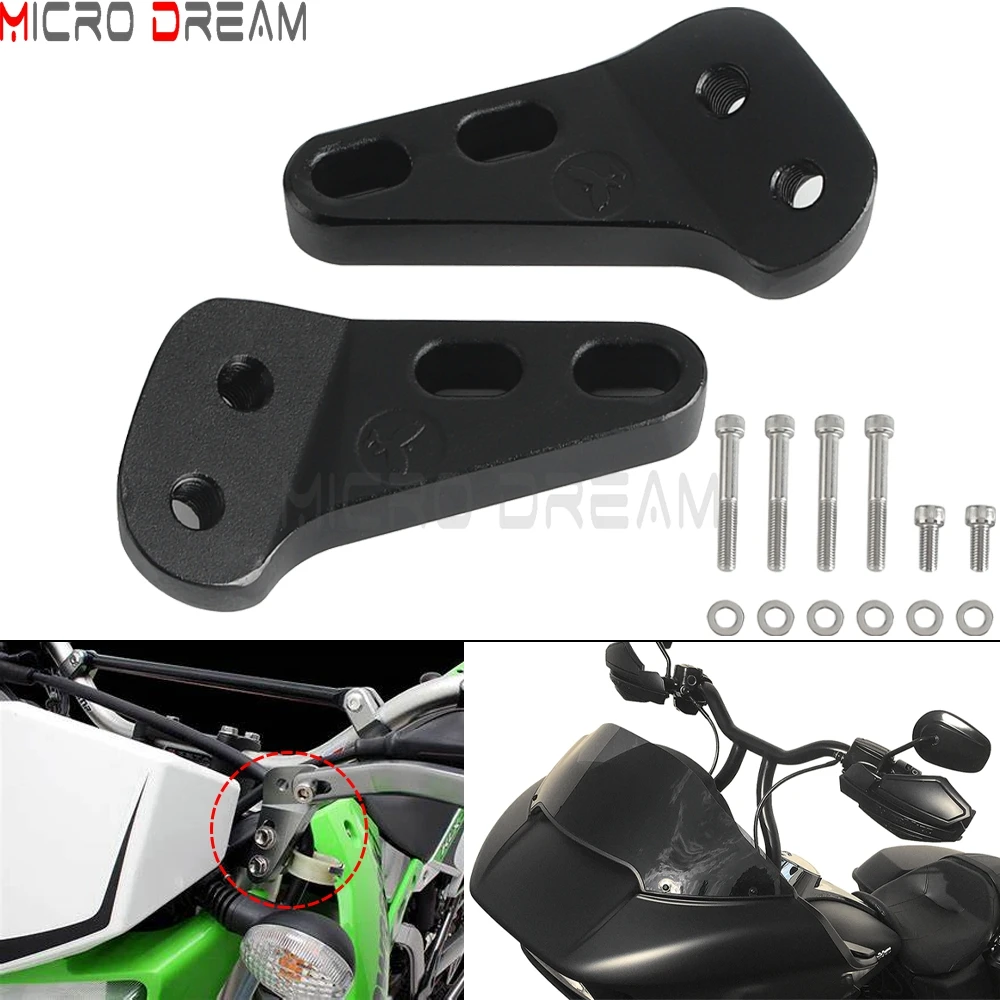 

Алюминиевый монтажный кронштейн для защиты рук для мотокросса для Yamaha Honda Kawasaki Suzuki RMX250S KLX250 KLX300R CRF150F CRF230F XR600R