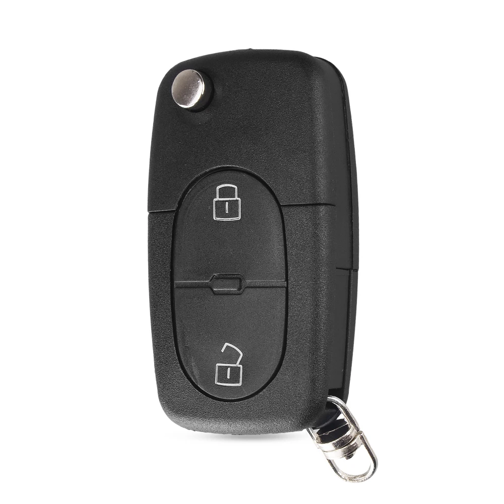 Dandkey Flip 2/3 Buttons Folding Remote Key Shell Case For Audi TT A2 A3 A4 A6 A8 B5 RS4 Quattr HU66 Blade CR2032/CR1616 Holder